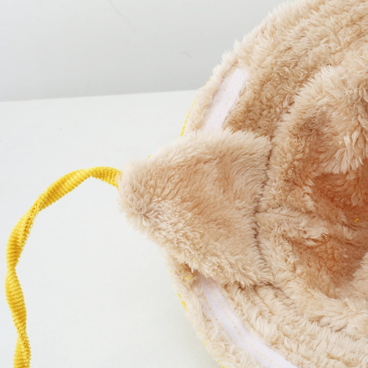 Autumn Winter Velvet Anti-Saliva Splash Anti-Spitting Anti-Fog Anti-Oil Baby Kids Cap Removable Face Shield  For 6-18 Months