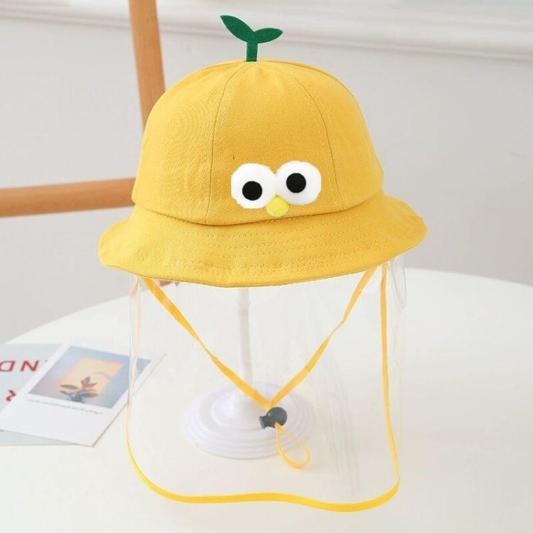 Autumn Winter Velvet Anti-Saliva Splash Anti-Spitting Anti-Fog Anti-Oil Baby Kids Cap Removable Face Shield  For 2-6 Years Old