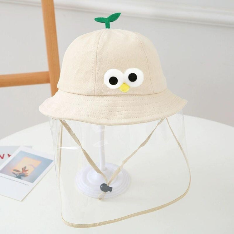 Autumn Winter Velvet Anti-Saliva Splash Anti-Spitting Anti-Fog Anti-Oil Baby Kids Cap Removable Face Shield  For 2-6 Years Old
