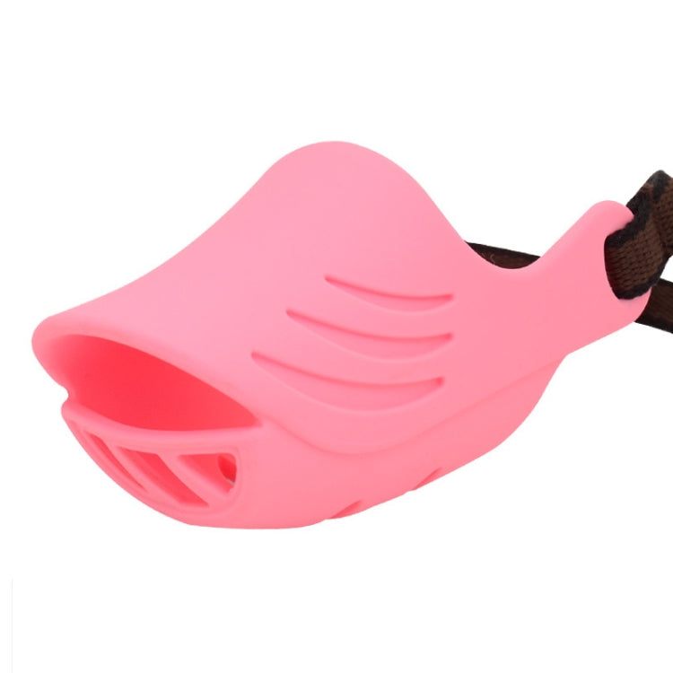 Dog Muzzle Cover Tedike Fund Fur Dog Muzzle Cover Anti-Bite Mouth Cover Silicone Supplies, Specification: S