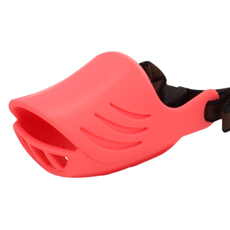 Dog Muzzle Cover Tedike Fund Fur Dog Muzzle Cover Anti-Bite Mouth Cover Silicone Supplies, Specification: M
