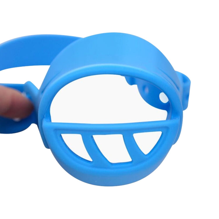 Dog Muzzle Cover Tedike Fund Fur Dog Muzzle Cover Anti-Bite Mouth Cover Silicone Supplies, Specification: L