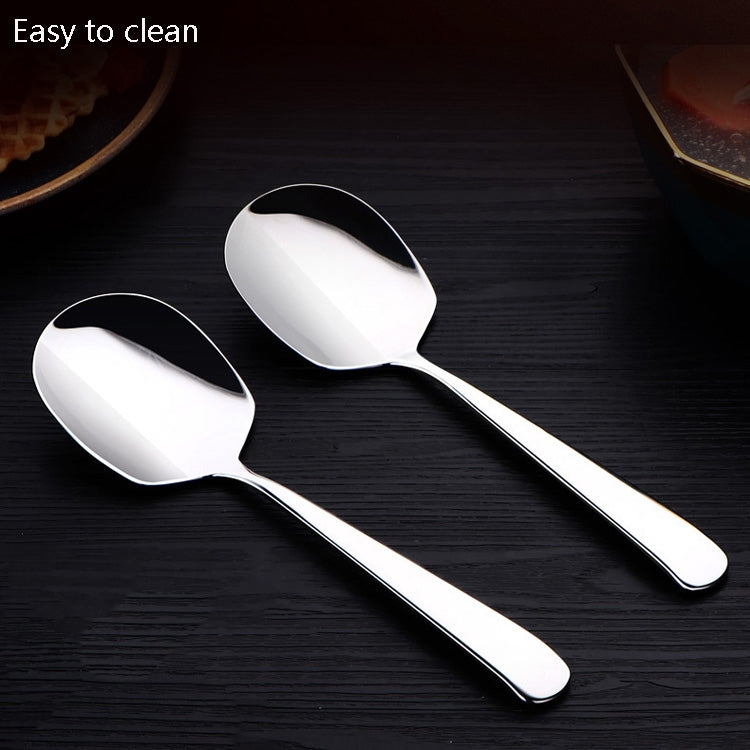 4 PCS 304 Stainless Steel Serving Spoon Buffet Spoon, Specification: Spoon