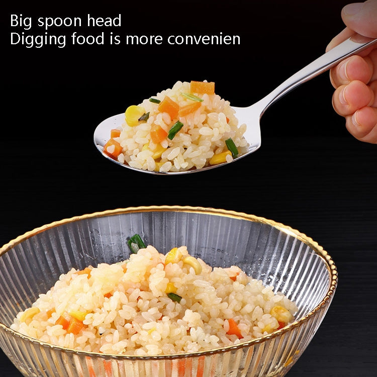 4 PCS 304 Stainless Steel Serving Spoon Buffet Spoon, Specification: Spoon