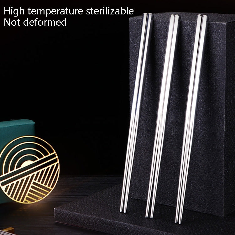 4 PCS 304 Stainless Steel Chopsticks Tableware, Specification: Chopsticks