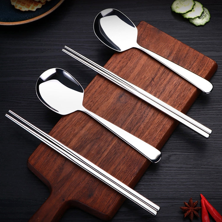 4 PCS 304 Stainless Steel Chopsticks Tableware, Specification: Chopsticks
