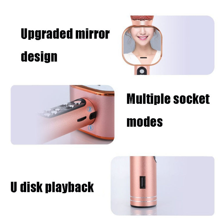 Q009 Mobile Phone Karaoke Computer Home Wireless Bluetooth Microphone Audio Integrated Microphone