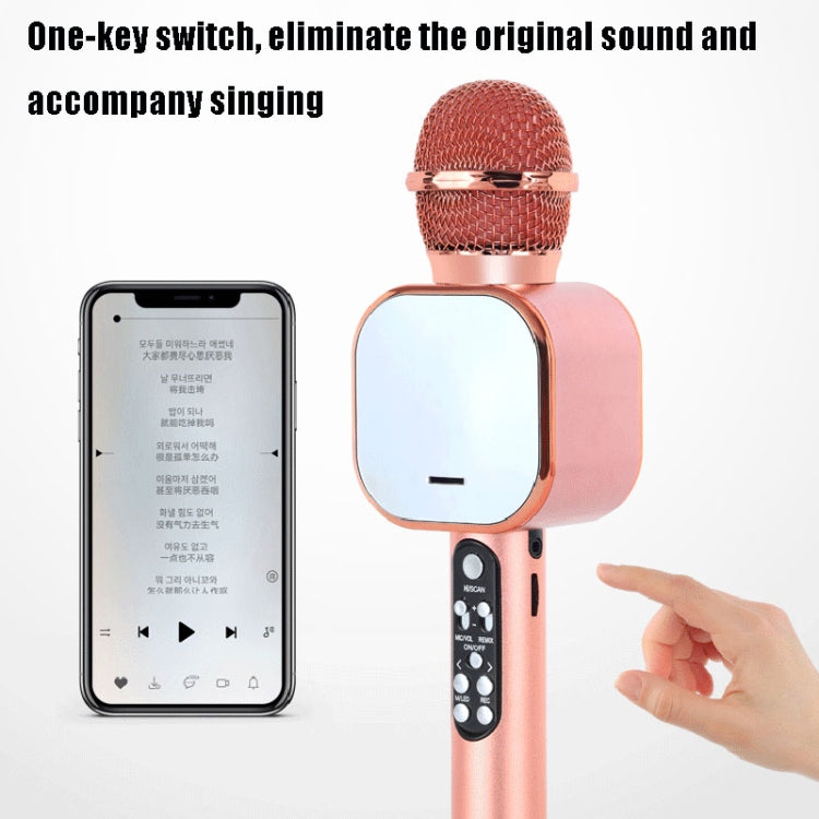 Q009 Mobile Phone Karaoke Computer Home Wireless Bluetooth Microphone Audio Integrated Microphone