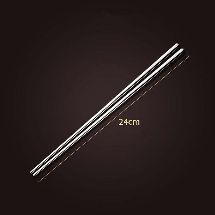 5 Pairs 304 Stainless Steel Chopsticks Household Non-Slip Chopsticks