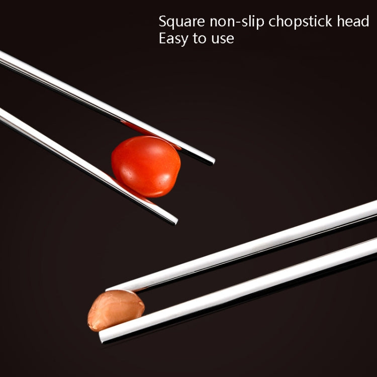 5 Pairs 304 Stainless Steel Chopsticks Household Non-Slip Chopsticks