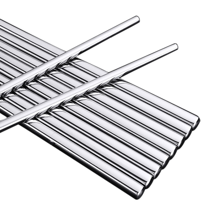 5 Pairs 304 Stainless Steel Chopsticks Household Non-Slip Chopsticks