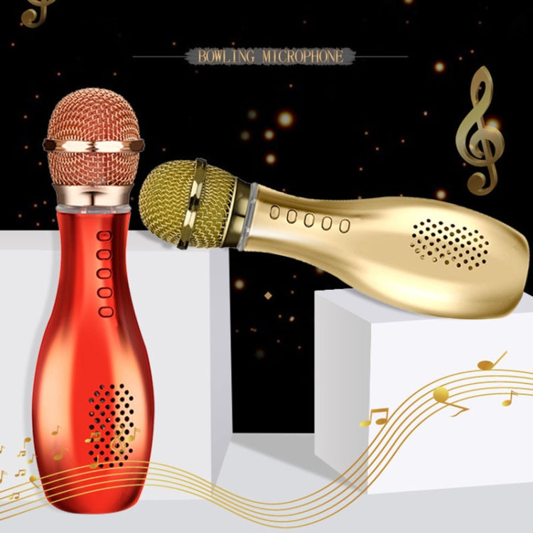 Q007 Bowling Mobile Phone K Song Changing Microphone USB Condenser Wireless Bluetooth Microphone