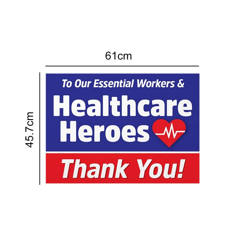 5 PCS Healthcare Worker Hero PVC Wall Sticker