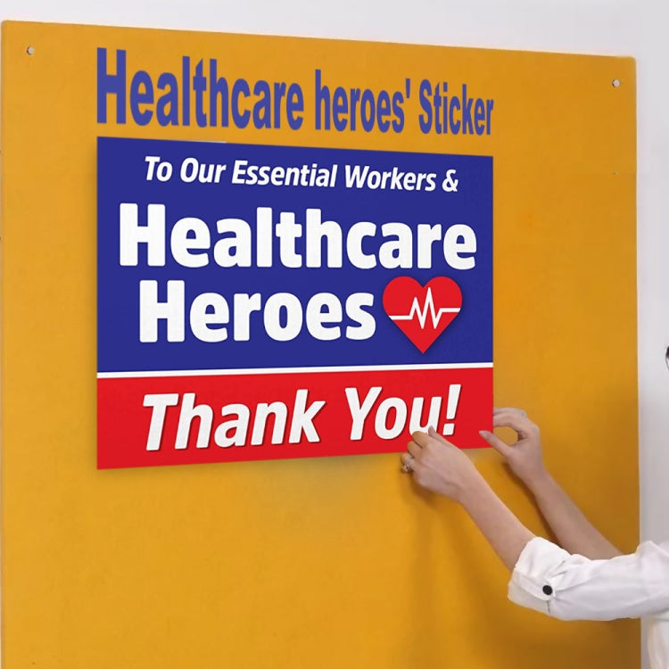 5 PCS Healthcare Worker Hero PVC Wall Sticker