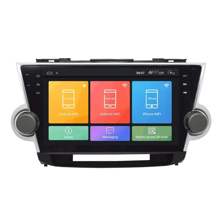 10.1 inch Android Navigation MP5 Bluetooth WIFI Car Navigation Integrated Machine Suitable For Toyota Highlander 09-13 WiFi 1G+16G