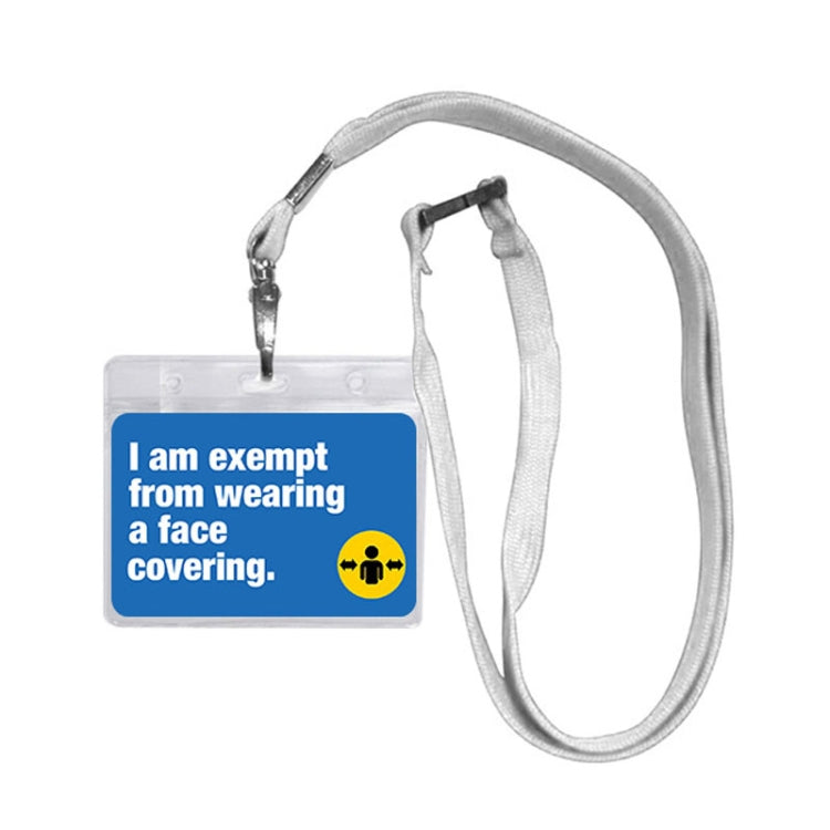 3 PCS Employee Badge Work Card Student Hanging Neck Card Holder