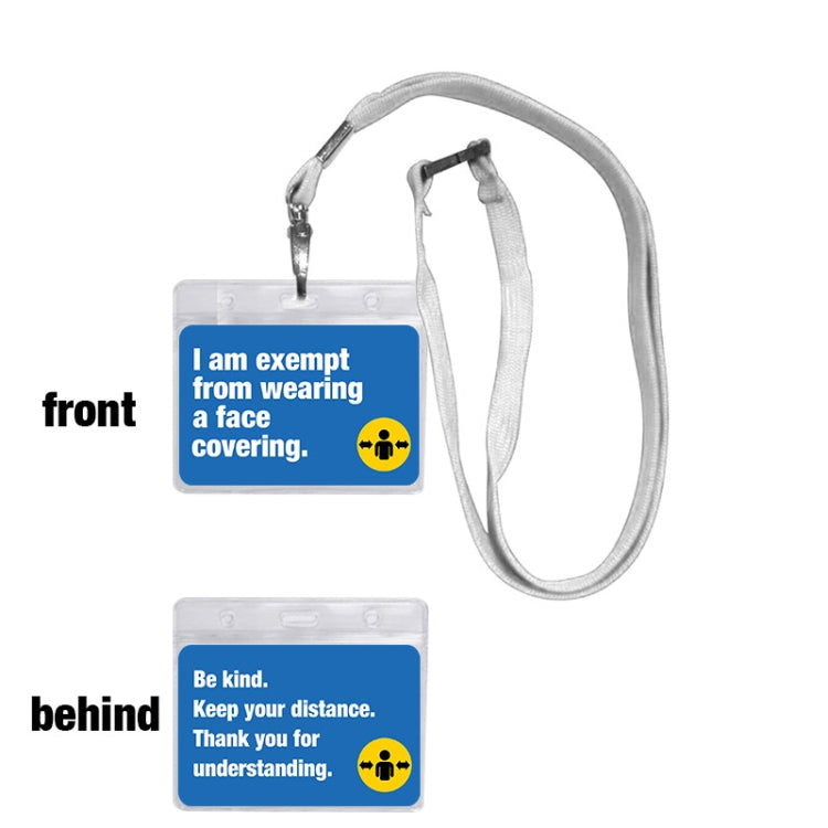 3 PCS Employee Badge Work Card Student Hanging Neck Card Holder
