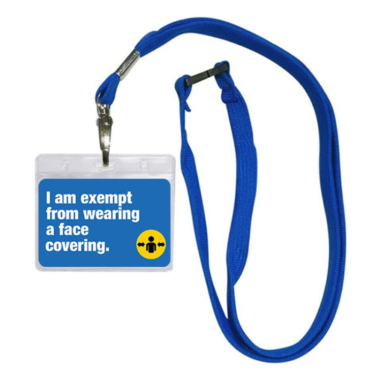 3 PCS Employee Badge Work Card Student Hanging Neck Card Holder