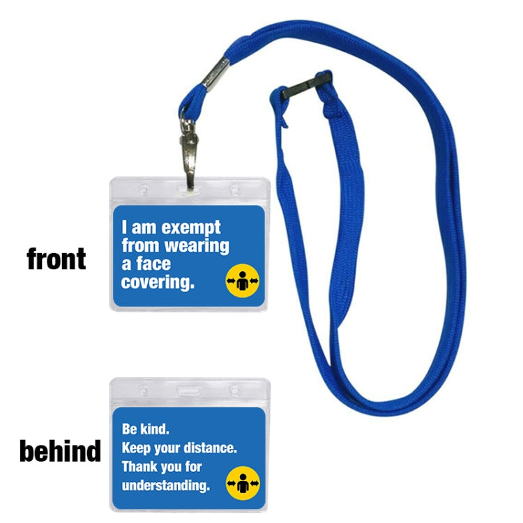 3 PCS Employee Badge Work Card Student Hanging Neck Card Holder