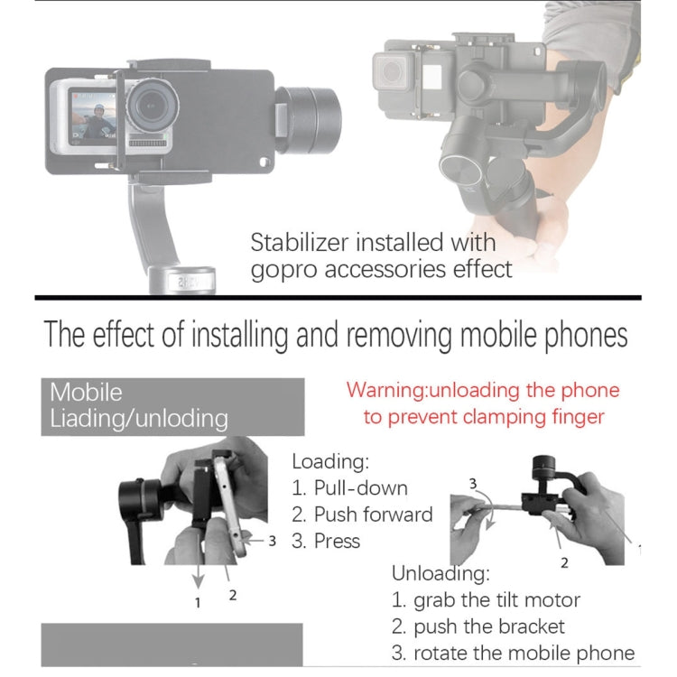 S5 Three-Axis Handheld Gimbal Mobile Phone Smart Anti-Shake Camera Panoramic Stabilizer