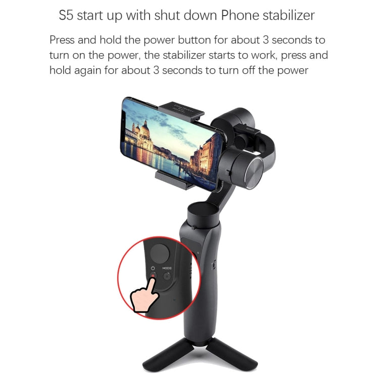 S5 Three-Axis Handheld Gimbal Mobile Phone Smart Anti-Shake Camera Panoramic Stabilizer