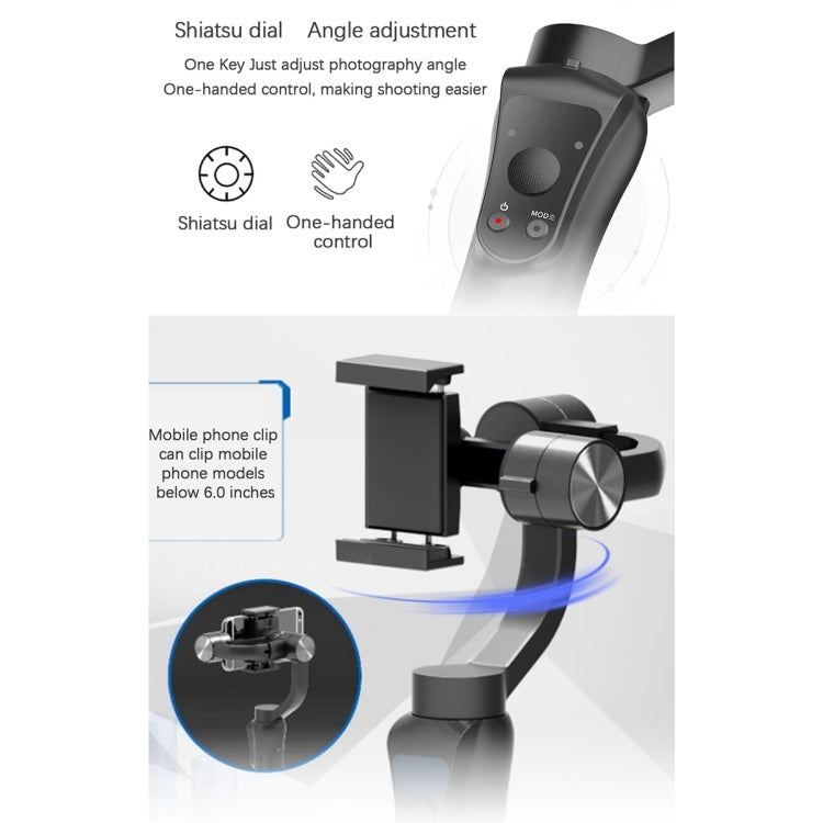S5 Three-Axis Handheld Gimbal Mobile Phone Smart Anti-Shake Camera Panoramic Stabilizer