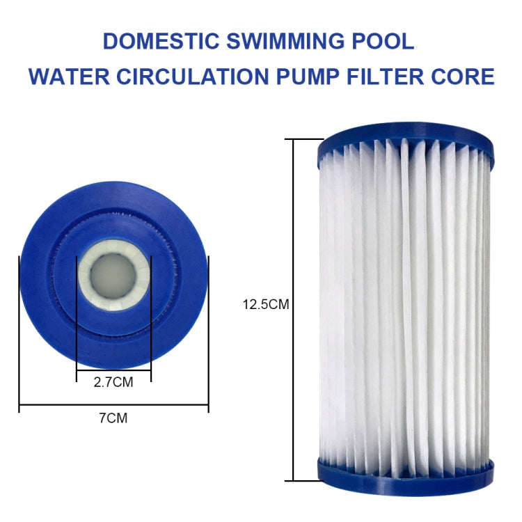 2 PCS Swimming Pool Acrylic Pleated Filter