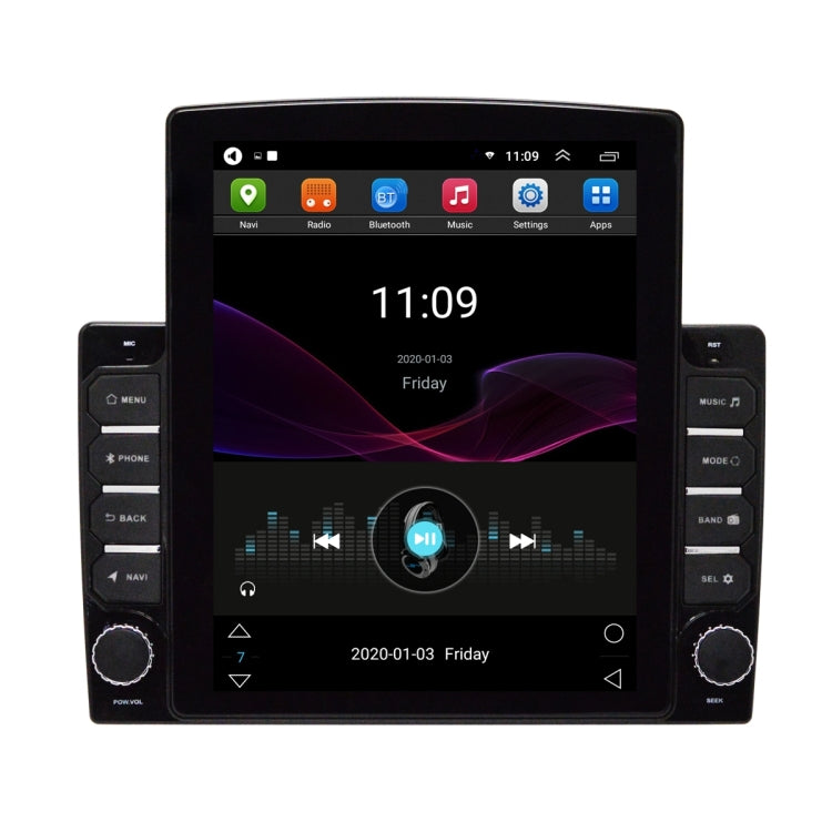 Android Navigation Single Spindle 9.7-Inch Vertical Screen Host MP5 Bluetooth WIiFi Car Navigation Integrated GPS WiFi 1G+16G