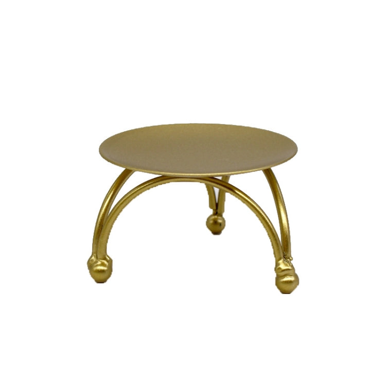 3 PCS Geometric Wrought Iron Candlestick Table Decoration(Golden)