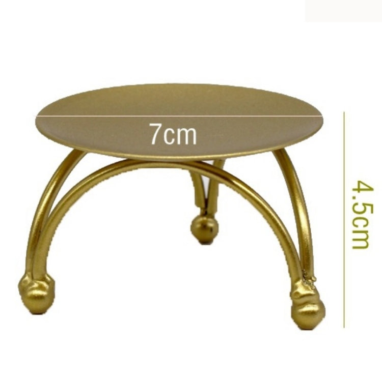 3 PCS Geometric Wrought Iron Candlestick Table Decoration(Golden)