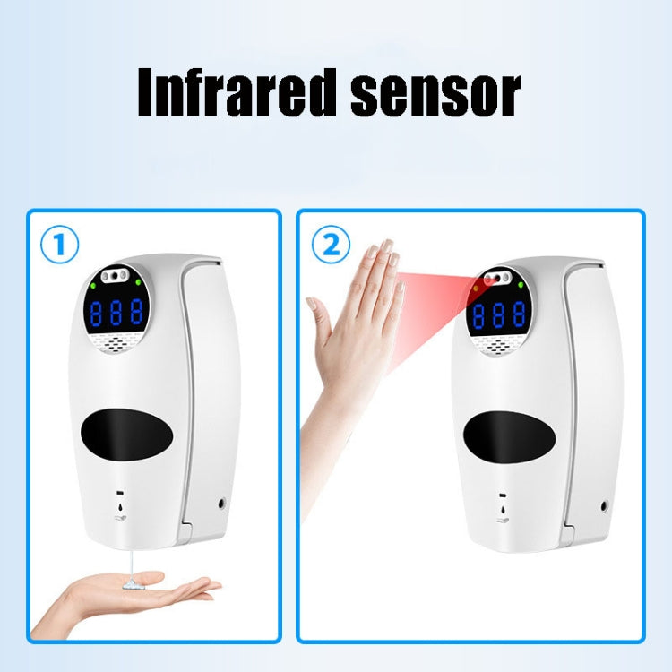 JF30 Automatic Infrared Intelligent Induction Disinfection Temperature Measurement Soap Dispenser, Product specifications: Drip Type(White)