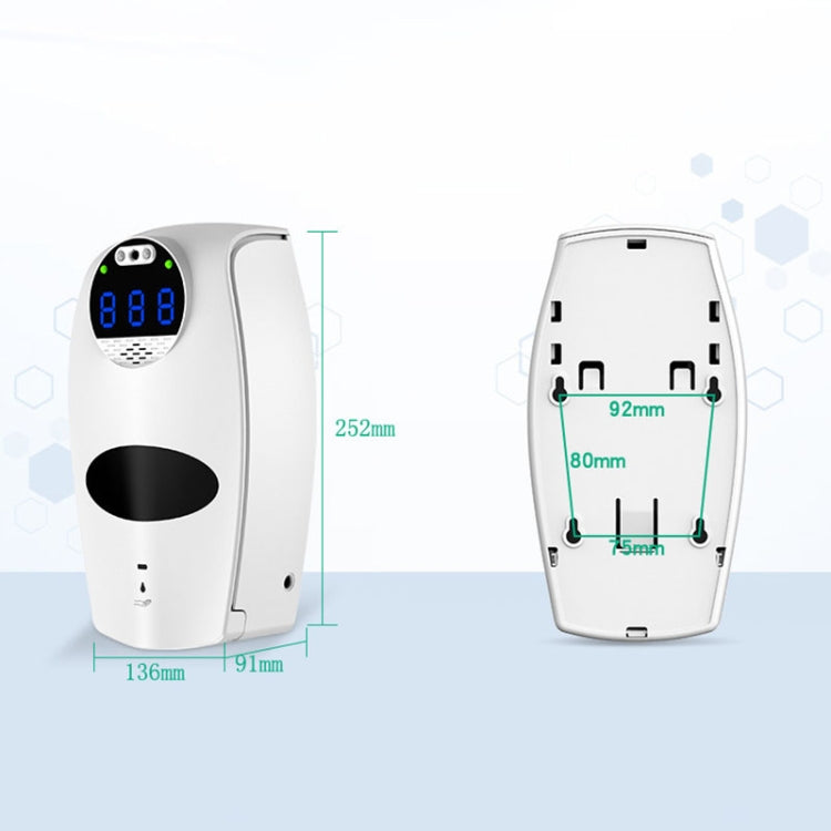JF30 Automatic Infrared Intelligent Induction Disinfection Temperature Measurement Soap Dispenser, Product specifications: Spray Type(White)