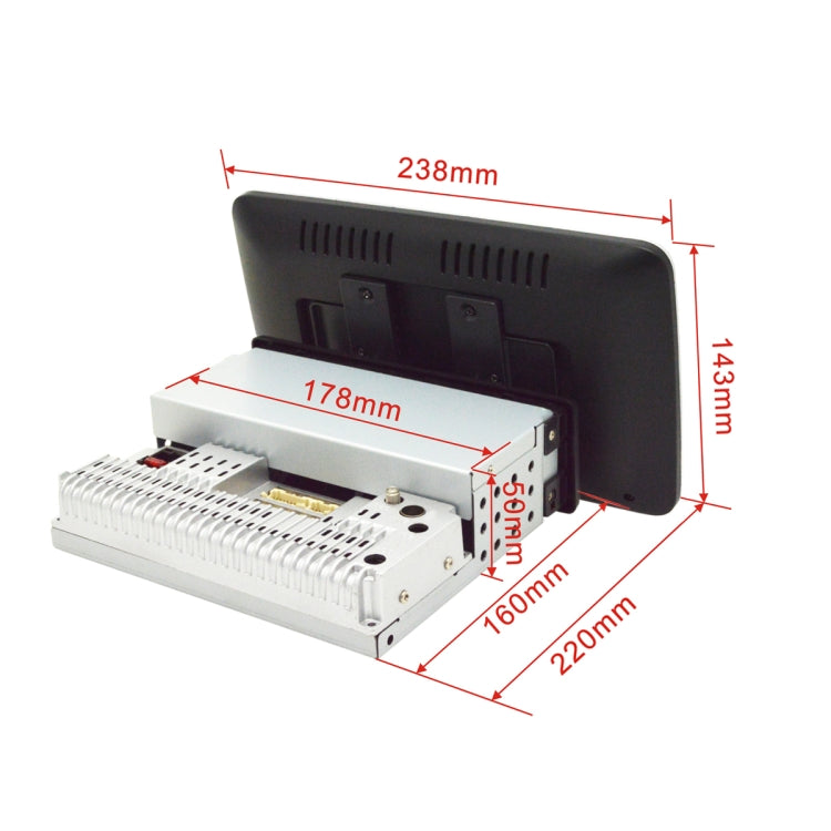 9 inch Android Navigation Single Spindle Car Machine Horizontal And Vertical Screen 360 Degree Rotating Car Navigation Integrated Machine WiFi 2G+32G