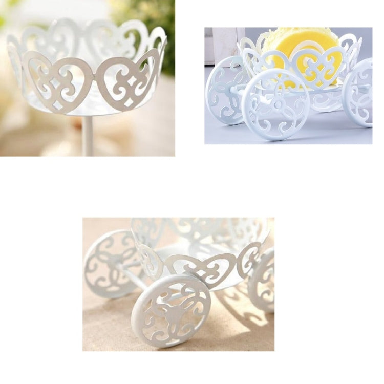 3 PCS Wrought Iron Cake Stand Dessert Holder Candle Holder Metal Decoration Ornaments