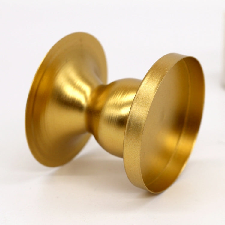2 PCS DH20-33 Geometric Round Iron Candle Holder Window Home Photo Props(Golden)