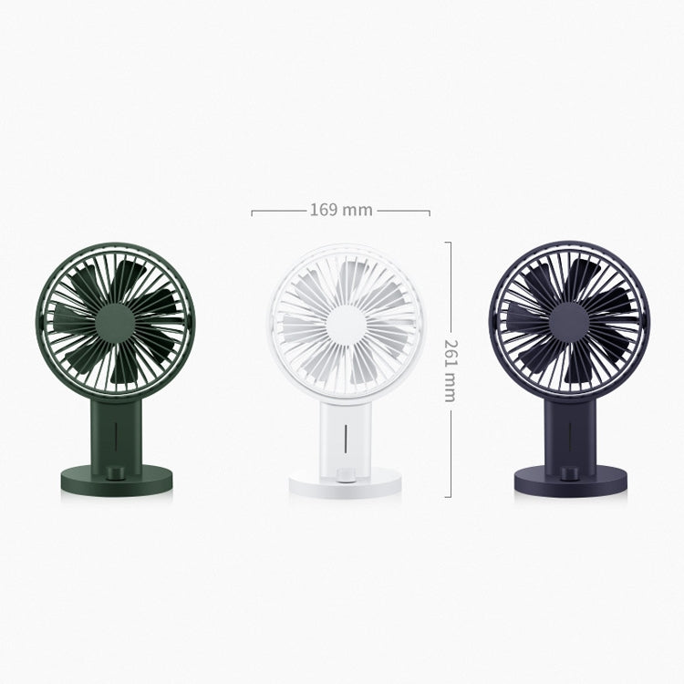 Desktop Fan Student Dormitory Charging Small Fan Home Office Fan(Army Green)