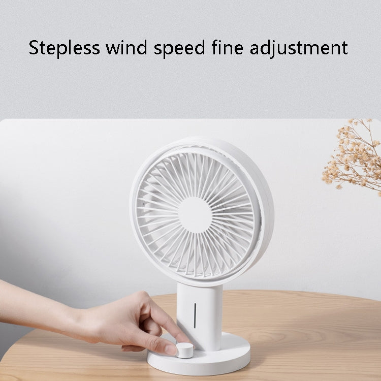 Desktop Fan Student Dormitory Charging Small Fan Home Office Fan(Army Green)