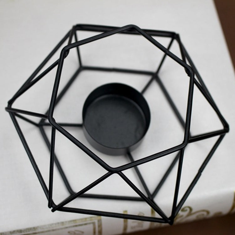 3 PCS Wedding Wrought Iron Candle Holders Craft Candle Holders Home Decoration Ornaments, Size: Small