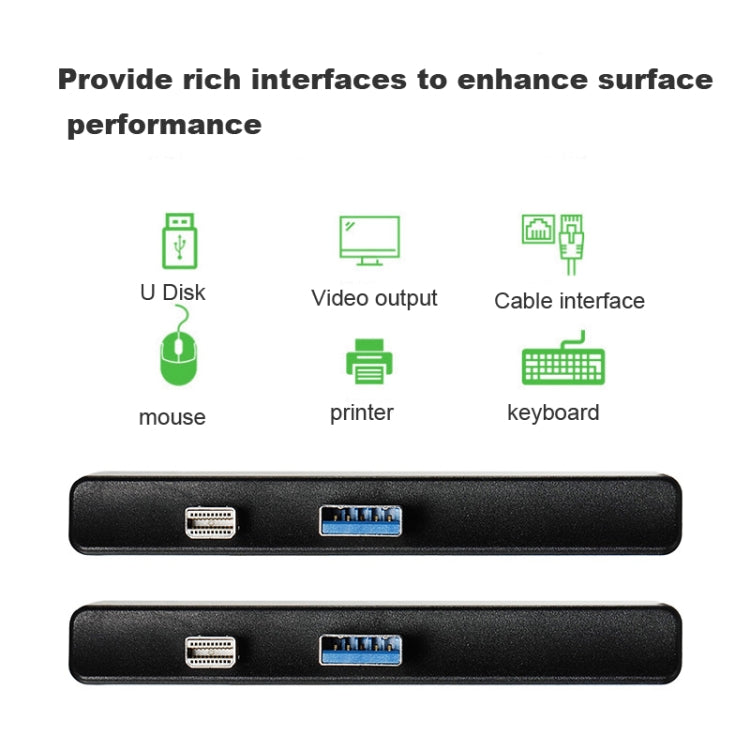 Multifunctional USB 3.0 HUB Docking Station for Microsoft Surface Pro