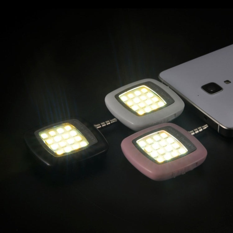 Universal Portable Selfie LED Ring Flash Light for Mobile Phone, Color: White