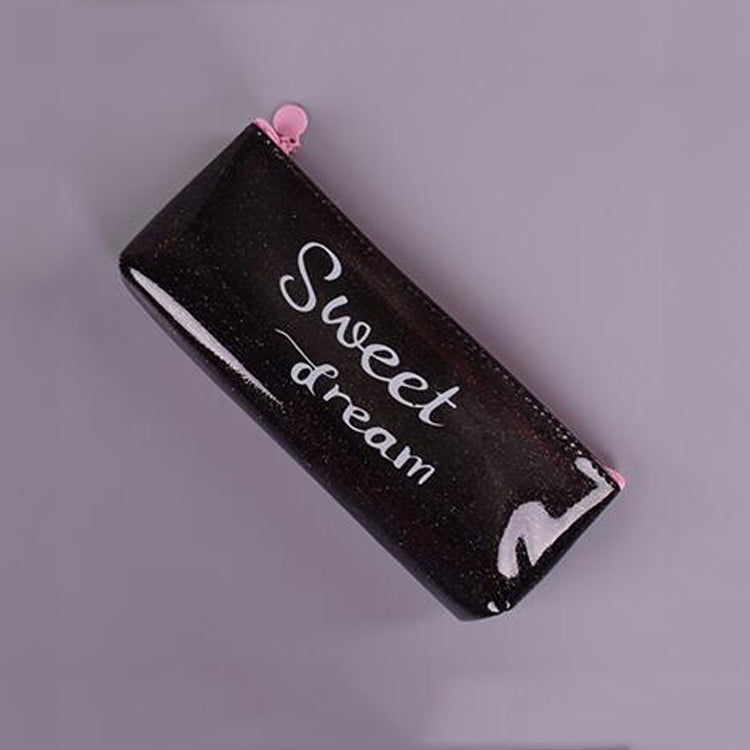 Transparent Letters Cute PVC Pen Bag School Supplies Stationery Pouch Pencil Box