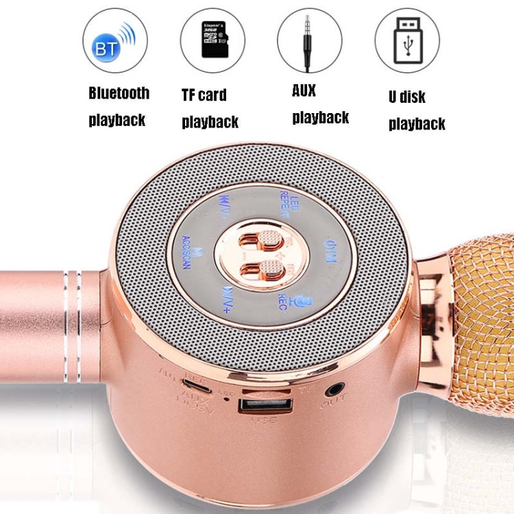 WS668 Wireless Bluetooth Microphone Mobile Phone K Song KTV Live Recording Microphone Audio