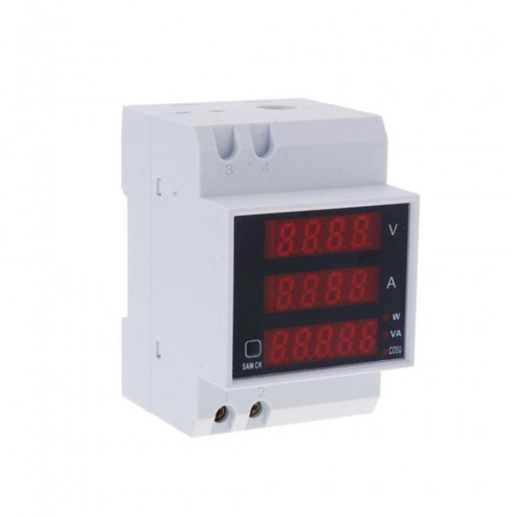 D52-2048 Multifunctional DIN-Rail Digital AC Voltage Power Factor Energy Meter