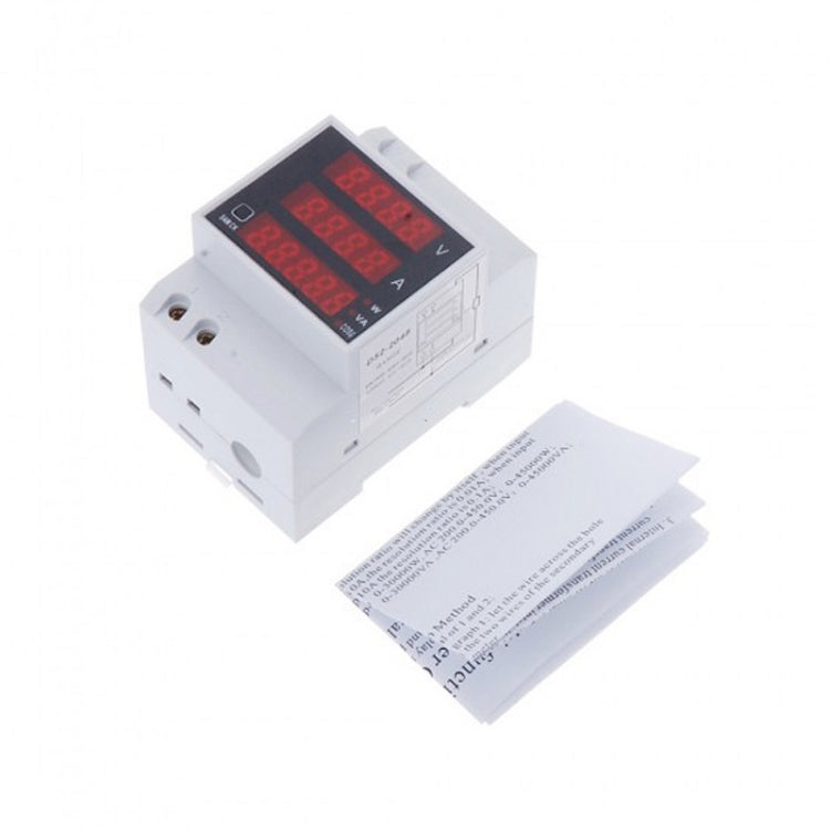 D52-2048 Multifunctional DIN-Rail Digital AC Voltage Power Factor Energy Meter