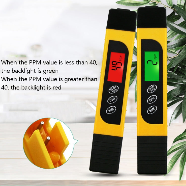 TDS Water Quality Test Pen Conductivity Temperature Detection Drinking Water Purifier Household Water Quality Detection Tool Instrument