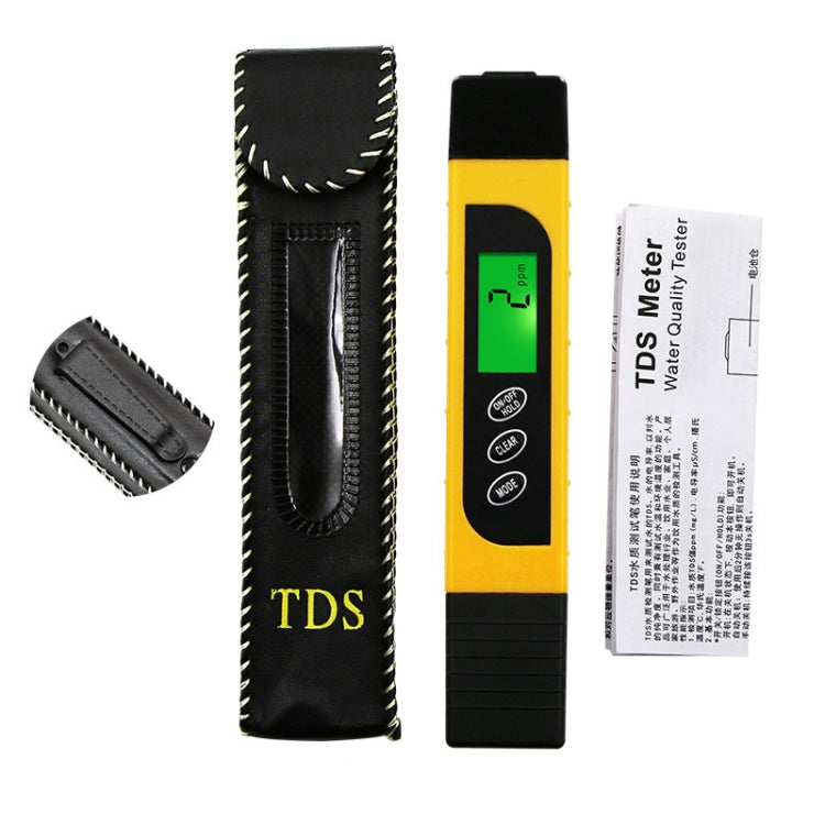 TDS Water Quality Test Pen Conductivity Temperature Detection Drinking Water Purifier Household Water Quality Detection Tool Instrument