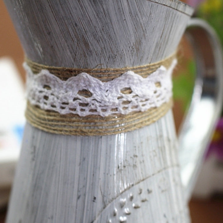 2 PCS Retro Distressed Iron Flower Bucket Flower Shop Decoration Handmade Hemp Rope Iron Flower Pot