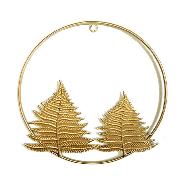 Home Living Room Iron Art Wall Hanging Gold Three-Dimensional Leaf Wall Hanging Decorative Painting