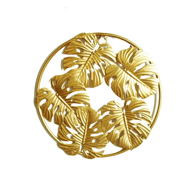 Home Living Room Iron Art Wall Hanging Gold Three-Dimensional Leaf Wall Hanging Decorative Painting