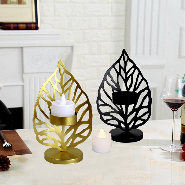 2 PCS Wrought Iron Candle Holder Living Room Desktop Decoration Ornaments